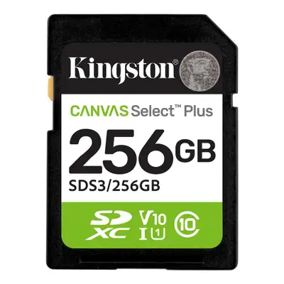 KINGSTON SD 256GB Kingston Canvas SelectPlus gen 3