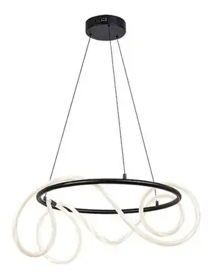 RABALUX Montema, visilica crna sa fluo crevom, LED  54W, 4480lm,  4000K, precnik 60cm