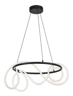 RABALUX Montema, visilica crna sa fluo crevom, LED  54W, 4480lm,  4000K, precnik 60cm