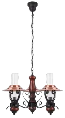 RABALUX Enna  visilica E14 3x40W crno-bakar