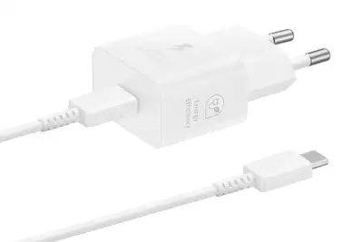 SAMSUNG 25W Power Adapter USB-C + Cable White EP-T2510-XWE