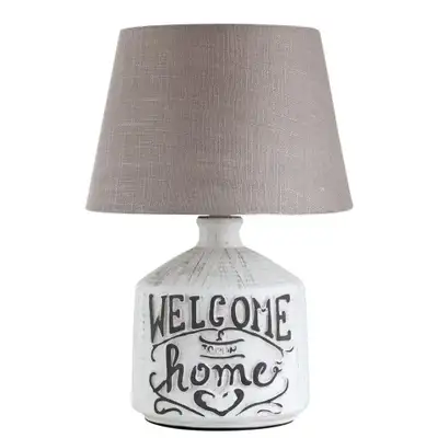 RABALUX Petra keramicka stona lampa E14 40W  / belo