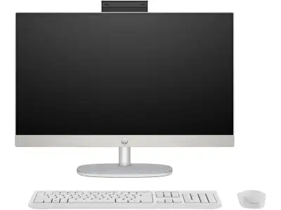 HP All-in-One 24-cr0009ny, AMD Ryzen 5 7520U, 16GB, 512GB,23.8inch IPS AG FHD, DOS, Shell white (9S7Y2EA)