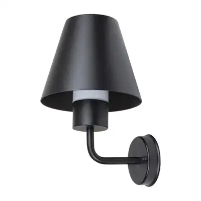 RABALUX Favara, spoljna zidna lampa,  E27 1X14W crna, IP44 ,