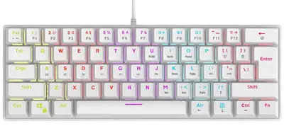 RAMPAGE PLOWER K60 WHITE BLUE SWITCH