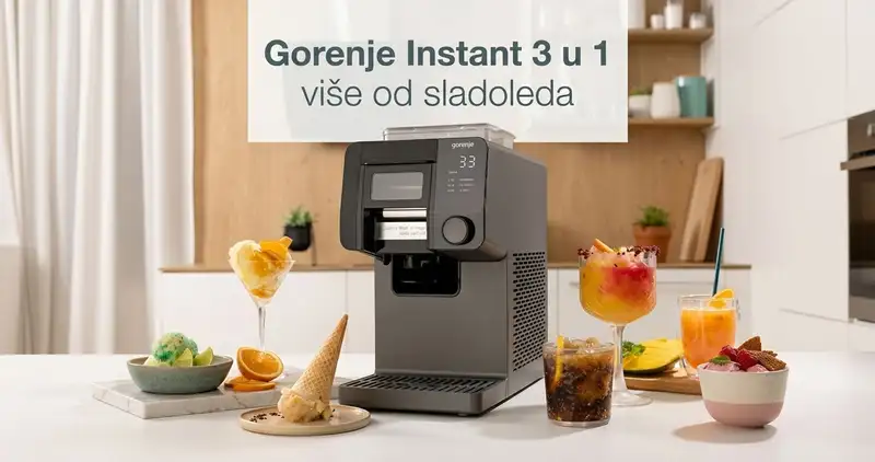 Gorenje aparat za sladoled 3 u 1: više od sladoleda za vrele letnje dane