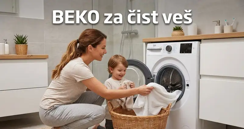 Veš se pere sam, a vi konačno imate vremena za sebe: upoznajte Beko BM3WFSU38213WA
