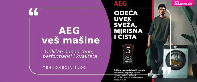 AEG veš mašine: Inovacije i dugotrajnost