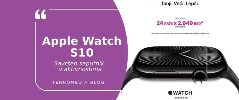 Apple pametni sat Watch S10: tehnologija na ruci