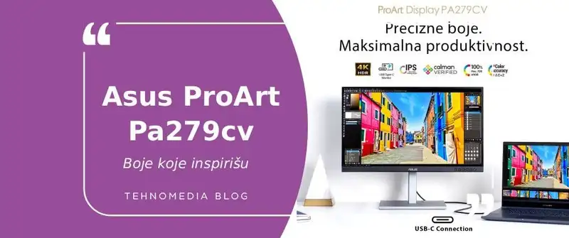 ASUS ProArt Display PA279CV – Monitor koji boje pretvara u umetnost