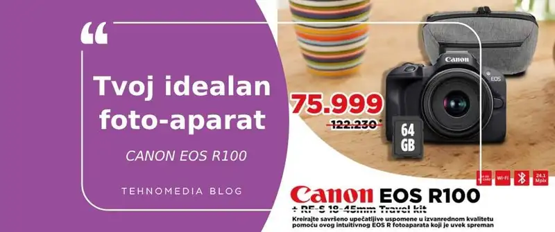 Canon EOS R100: Savršen fotoaparat za svaku priliku