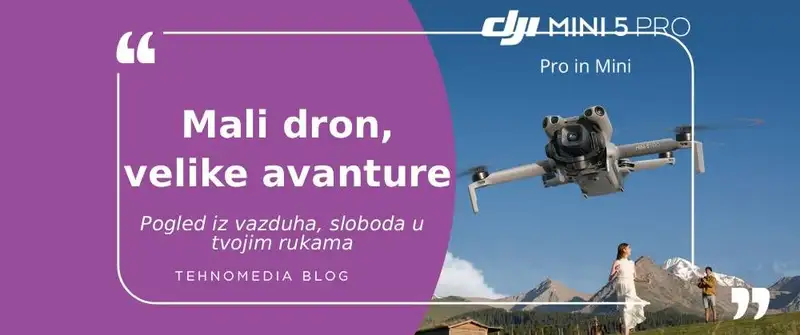 DJI Mini 5 Pro – Mali dron, velika sloboda za tvoje kadrove