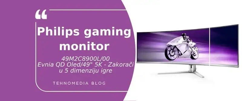 Dva ekrana u jednom pogledu: Philips OLED 49M2C8900L – kada monitor postane svet!