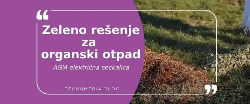 Električna seckalica:Vaš saveznik u obrađivanju organskog otpada