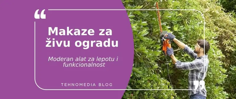 Električne makaze za živu ogradu za brzo i precizno održavanje