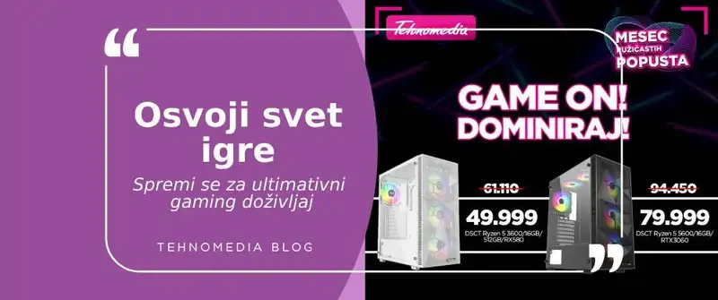 Gaming snaga u tvojim rukama – DSCT računar!