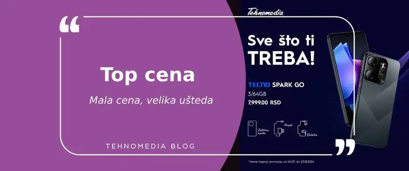 Hit ponuda: Tecno Spark Go po fantastičnoj ceni