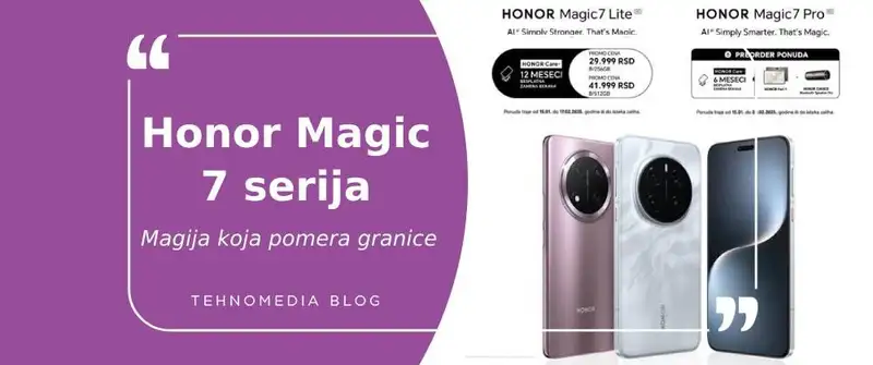 Honor Magic 7: Vrhunski telefoni uz vredne poklone!