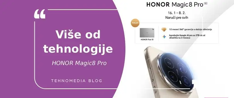HONOR Magic 8 Pro – kad tehnologija počne da radi u tvoju korist