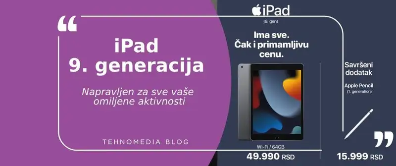 iPad 9. generacije: Snaga, jednostavnost i svestranost
