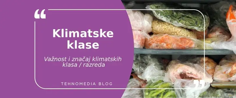 Koja je važnost klimatske klase zamrzivača?