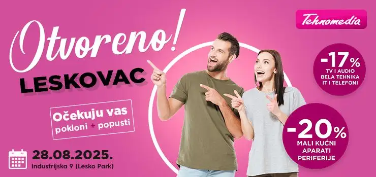 Leskovac je danas dobio novu Tehnomedia prodavnicu!
