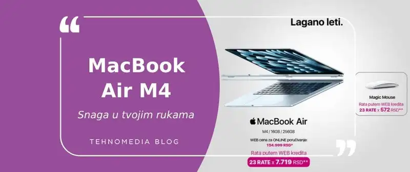 Leto je – vreme je za MacBook Air 13.6″ M4!