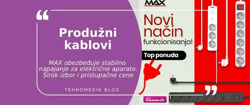 Max produžni kablovi: Sigurno i efikasno snabdevanje
