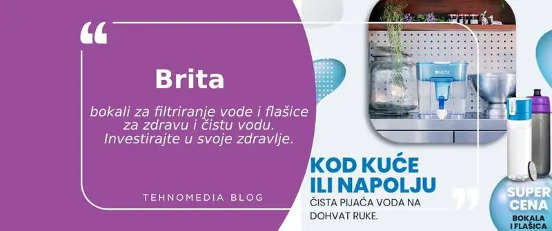 Najbolji izbor za čistu vodu: Brita bokali za filtriranje vode i flašice po super ceni
