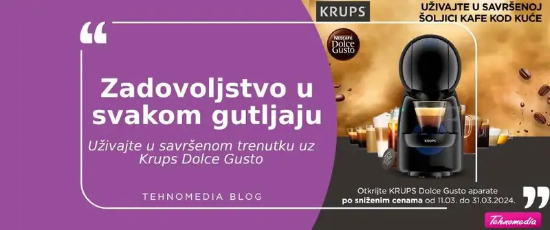 Napravite omiljenu kafu kod kuće sa KRUPS Dolce Gusto