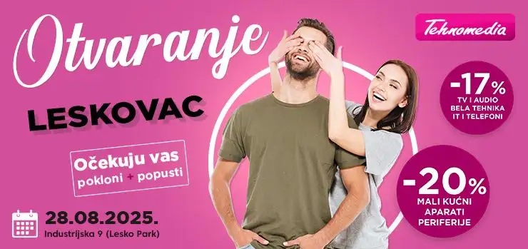 Nova Tehnomedia u Leskovcu – 81. prodavnica u Srbiji!