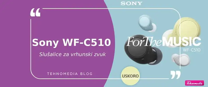 Novi standard zvuka: Sony wf-c510 slušalice