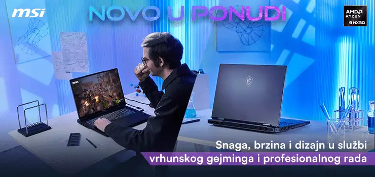 NOVO: MSI gaming laptopovi – kad snaga i stil igraju na najvišem nivo