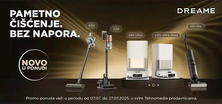 Novo u ponudi: Dreame usisivači koji znaju više od tebe