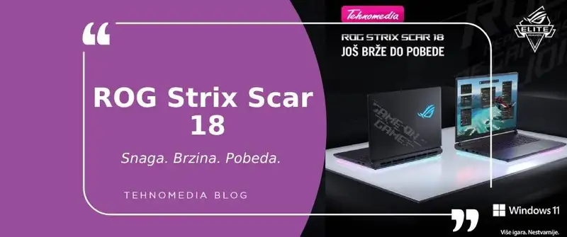 ROG STRIX SCAR 18 – Laptop koji briše granicu između igre i stvarnosti
