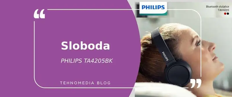 Sloboda bez granica: Philips TA4205BK bežične stereo slušalice