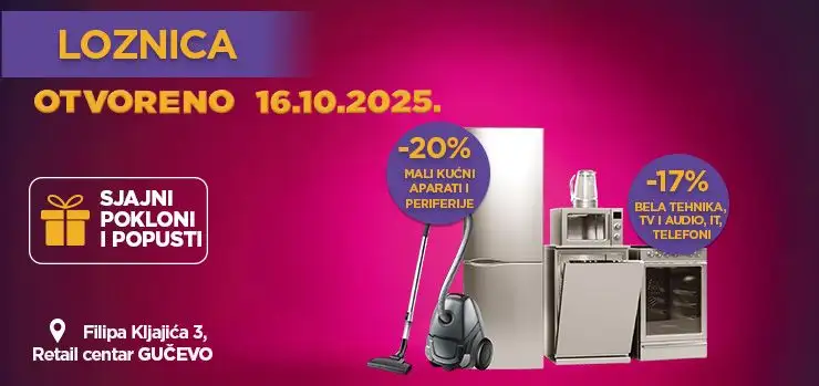 Tehnomedia počela sa radom u Loznici!