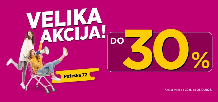 Tri dana fantastičnih popusta u Požeškoj 72 (Beograd) – da li si spreman?