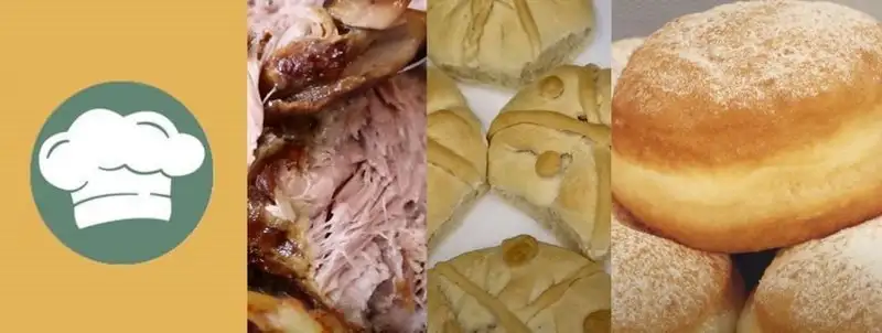 Trpeza za srpsku Novu godinu i krofne