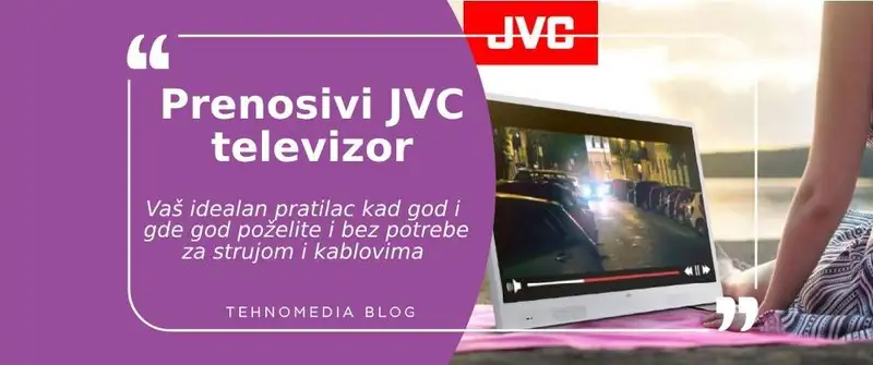 TV sloboda: Upoznajte prenosivi smart JVC televizor sa dugotrajnom baterijom