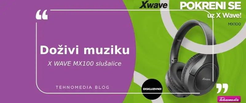 Unapredi zvuk sa X WAVE MX100 slušalicama