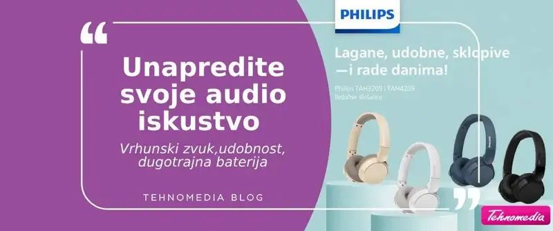 Uživajte u sjajnom zvuku gde god da ste sa Philips bežičnim slušalicama