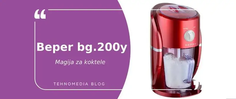 Uživanje u kuhinji sa Beper BG.200Y drobilicom za led