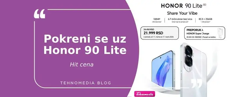 Započni avanturu uz Honor 90 Lite