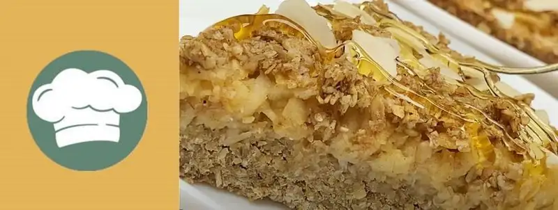 Zdrav kolač sa ovsenim pahuljicama, bananom i jabukom