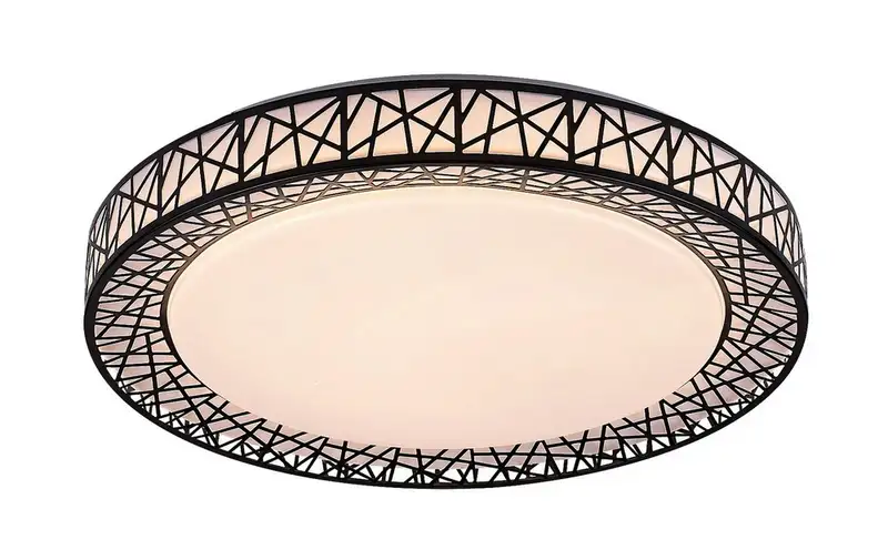 RABALUX Nilin, LED plafonjera 48W, 3400lm, CCT 3000-6500K, 49cm,  daljinski, dimabilna, crna metal