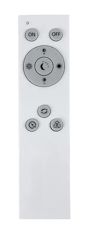 RABALUX Nilin, LED plafonjera 48W, 3400lm, CCT 3000-6500K, 49cm,  daljinski, dimabilna, crna metal