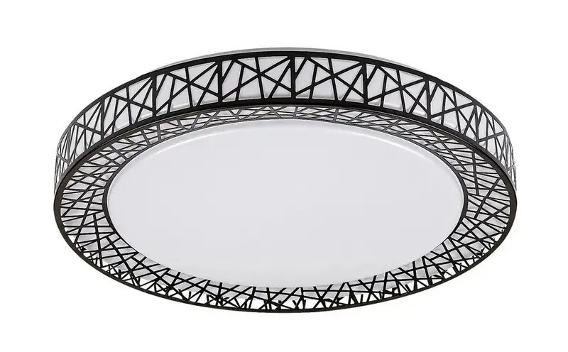 RABALUX Nilin, LED plafonjera 48W, 3400lm, CCT 3000-6500K, 49cm,  daljinski, dimabilna, crna metal