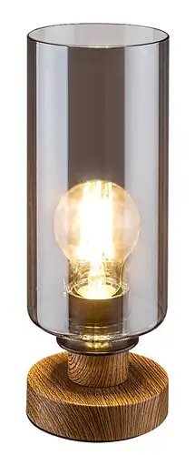 RABALUX Tanno, hrastova metalna stona lampa , E27 1x25W IP20