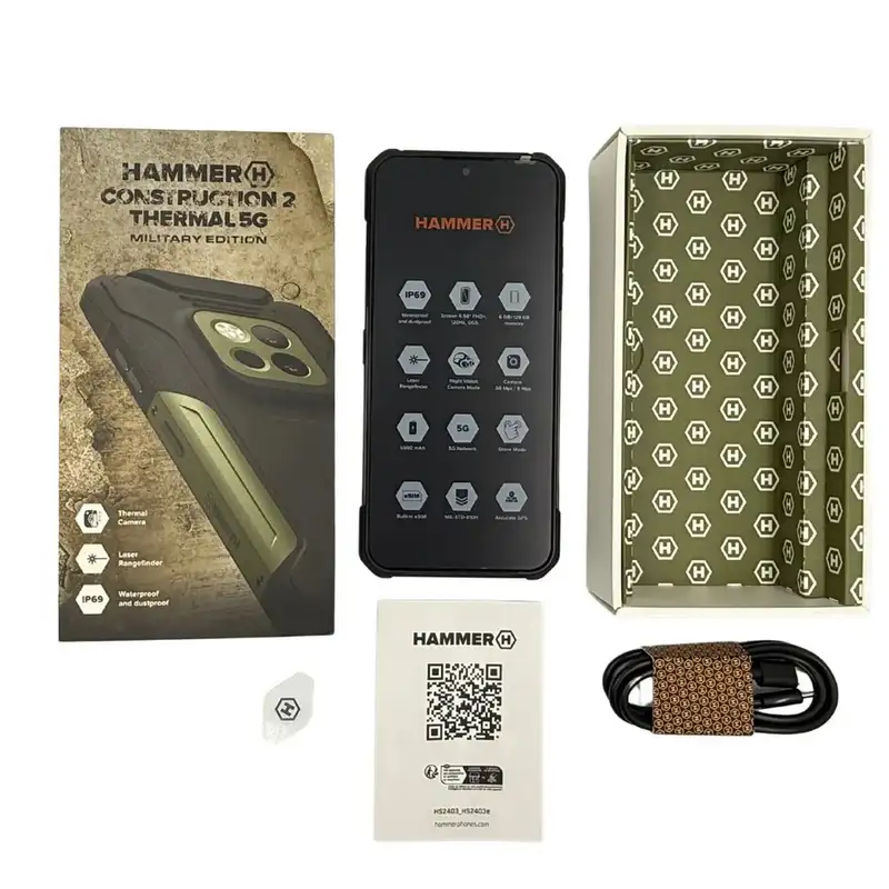 HAMMER Construction 2 Thermal 5G 8GB/256GB Military Edition Green
